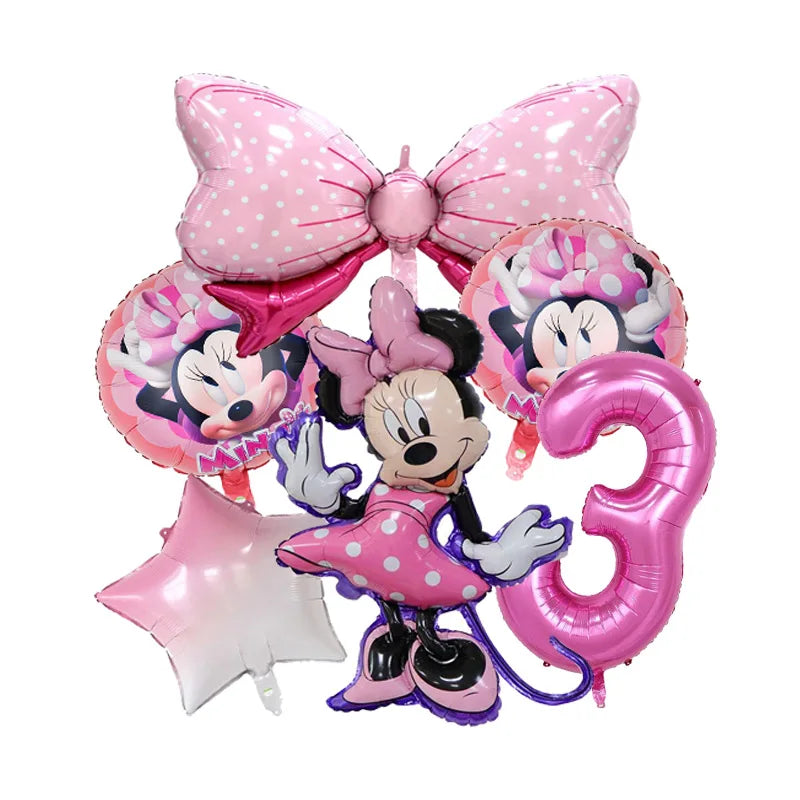 Minnie Mouse Birthday Party Disposable Tableware Set - Smarsty