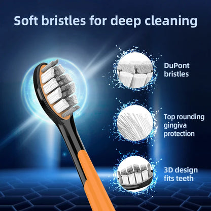 Sonic Electric Toothbrush with USB Rechargeable Whitening Feature - Smarsty