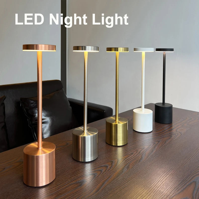 Rechargeable Alloy Cordless LED Table Lamp for Ambiance - Smarsty