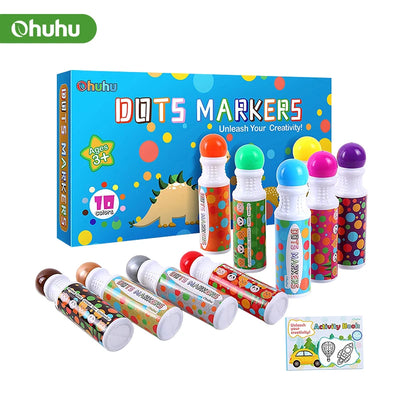 Ohuhu Washable Large Dot Makers Bingo Pen Mini Graffiti Flowing Pen Washable Paint Signature Pen Watercolor Pen Painting Tools - Smarsty