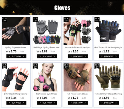 Breathable Half Finger Cycling Gloves Anti Slip Shock Absorption - Smarsty