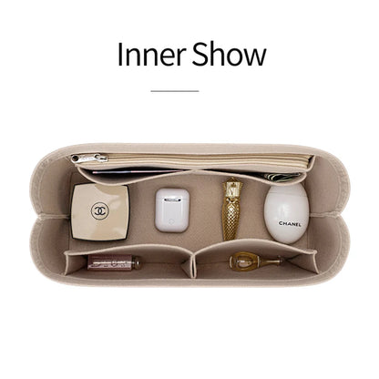 Felt Cosmetic Organizer For Luxury Handbags With Zipper - Smarsty
