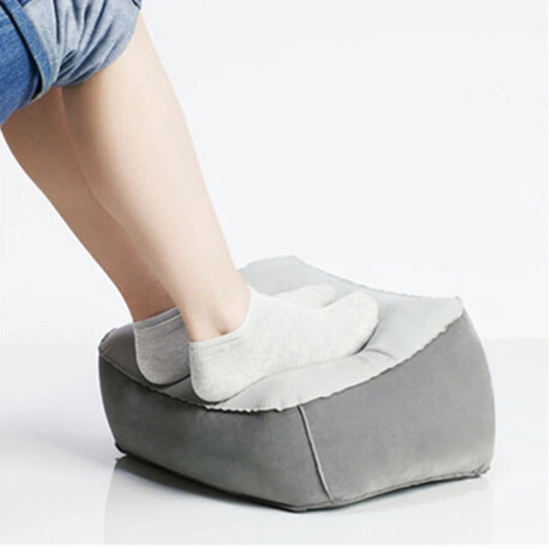 Inflatable Footrest Pillow for Travel and Office Comfort - Smarsty