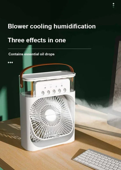 Portable Humidifier Fan with Three Speed Settings - Smarsty
