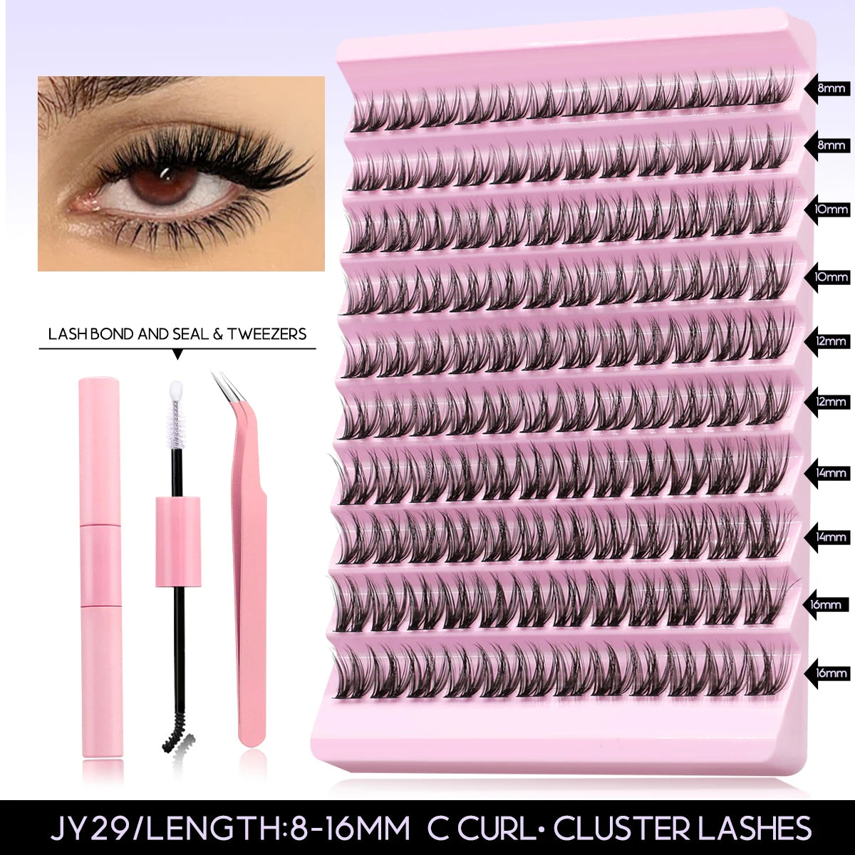 DIY Eyelash Extension Kit for Natural Long Lashes - Smarsty