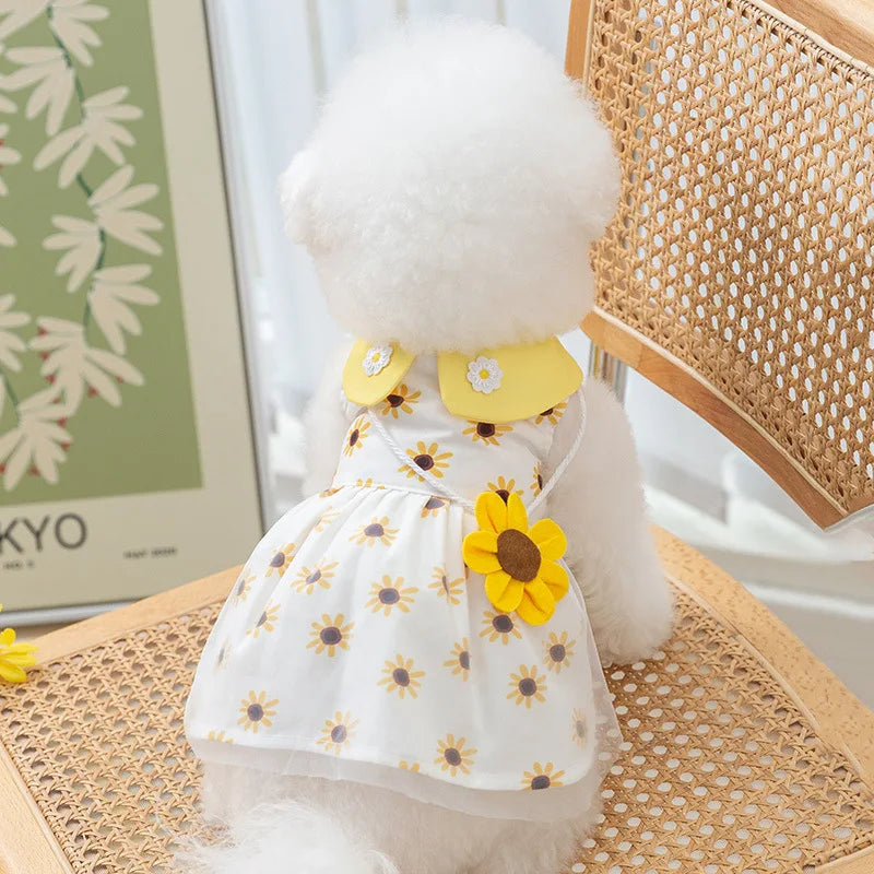Cute Summer Dog Princess Dress with Bow Lace - Smarsty