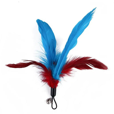 11pcs Replacement Cat Feather Toy Set Feather Replacement Head Retractable Cat Stick Cat Products - Smarsty