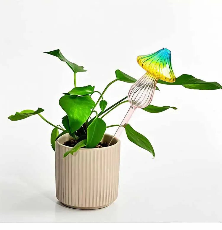 1/2 PCS Glass Automatic Watering Device Flower Plants Water Dripper Self Watering Spike Bulbs Shape Drip Irrigation System