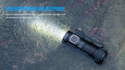 Trustfire MT10 Rechargeable LED EDC Flashlight 1000 Lumens Type USB C Charging Torch Mini 16340 Light MVB Optics with Magnet Lan