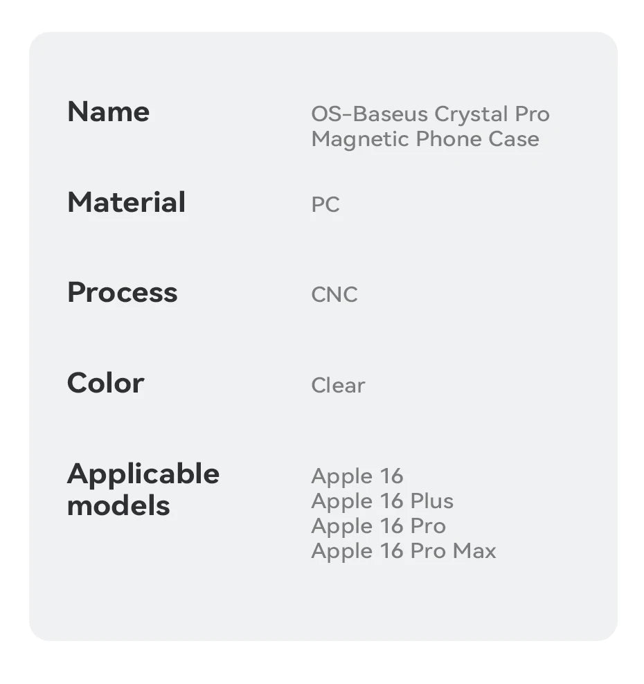 MagSafe Clear Case For iPhone 11-16 Slim Transparent - Smarsty