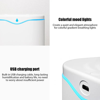 USB Humidifier with Double Spray and LED Light - Smarsty
