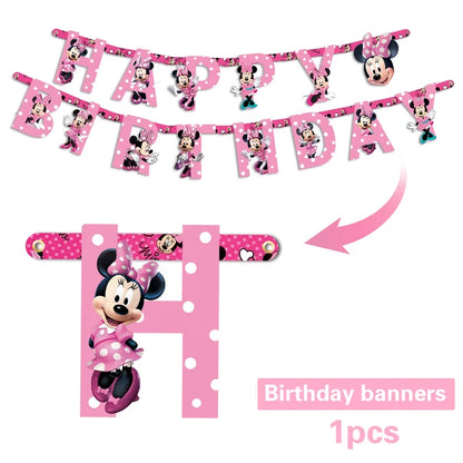 Disney Minnie Mouse Party Supplies Set for Kids Birthdays - Smarsty