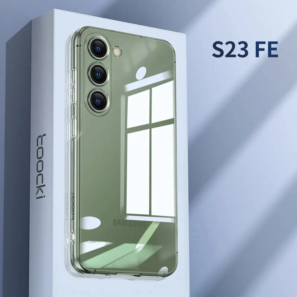 Clear TPU Phone Case For S21 S22 S23 S24 Dustproof - Smarsty