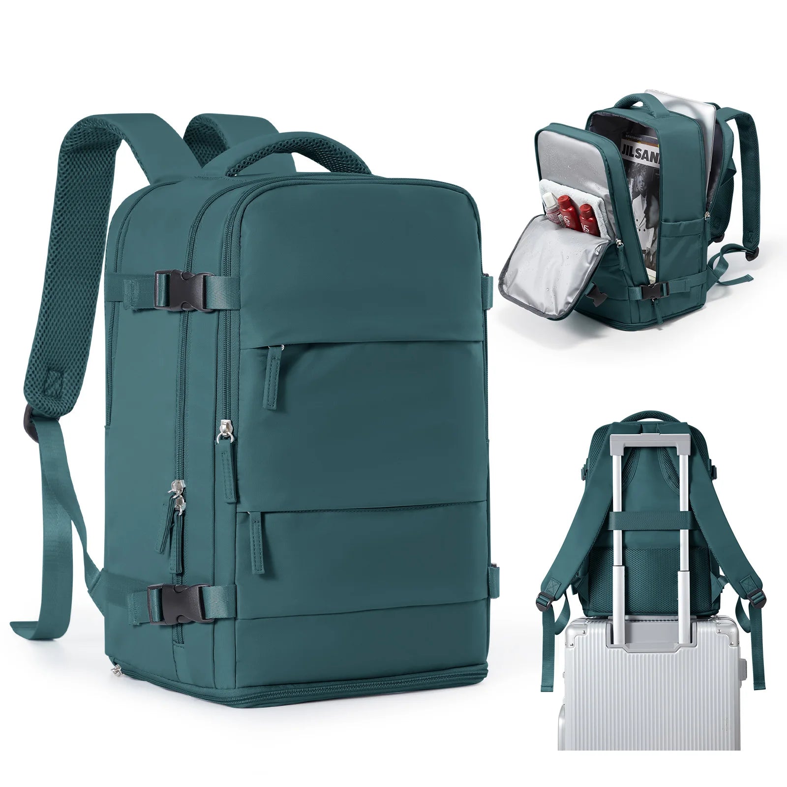 Women Men Hand Luggage Backpack Business College Laptop Travel Backpack Waterproof Carry on mochila viaje cabina avion 40x20x25 - Smarsty
