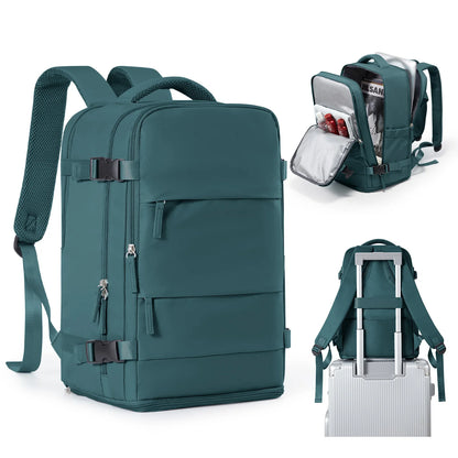 Women Men Hand Luggage Backpack Business College Laptop Travel Backpack Waterproof Carry on mochila viaje cabina avion 40x20x25 - Smarsty