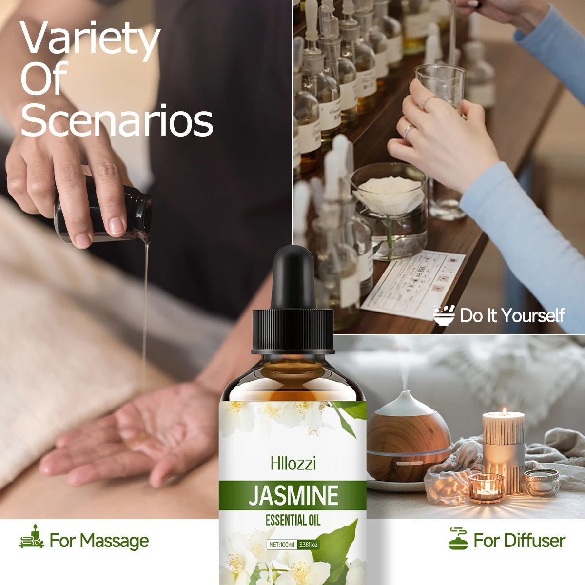 Jasmine Essential Oil for Relaxing Body Massage - Smarsty