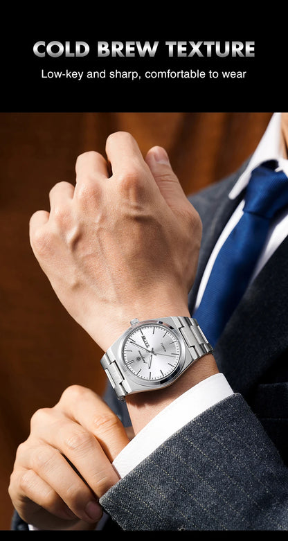 Luxury Waterproof Quartz Men's Watch with Luminous Features - Smarsty