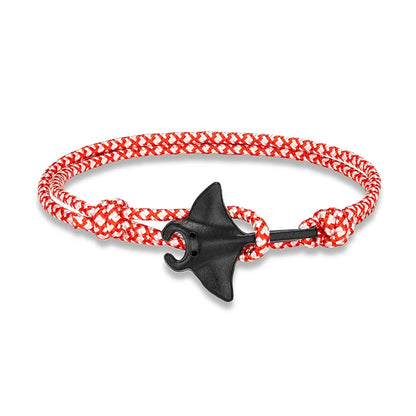 Adjustable Ocean Animals Manta Ray Paracord Bracelet - Smarsty