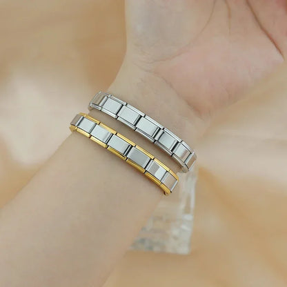 Hapiship Italian Stainless Steel Elastic Charm Bracelet - Smarsty