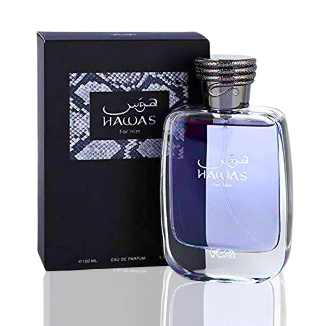 Hawas men's cologne – eau de toilette spray 100ml (3.4oz), premium Arab perfume