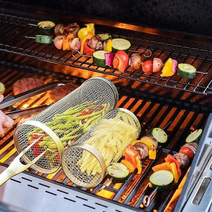 Stainless Steel Barbecue Grill Cage for Easy Smoking - Smarsty