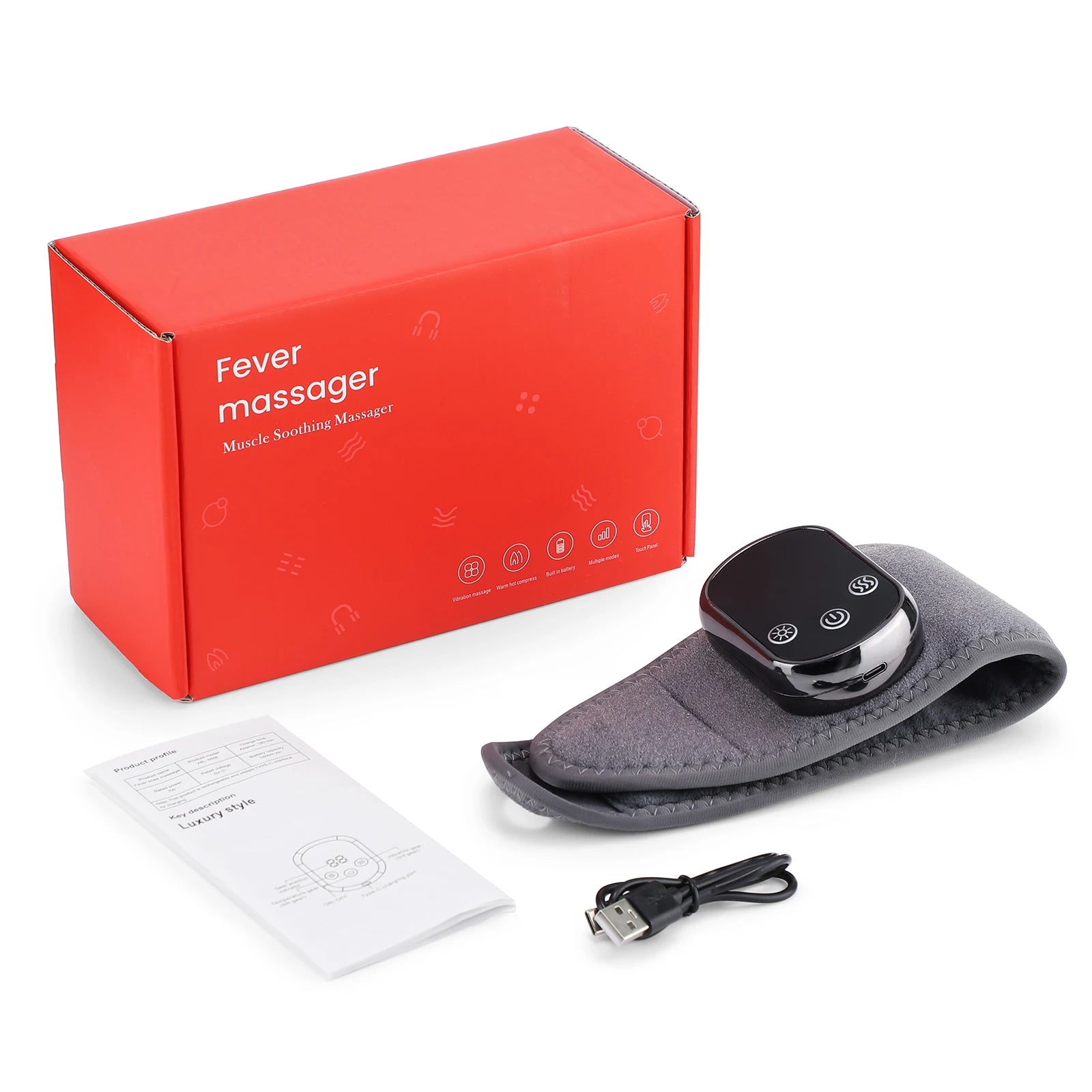 Portable Electric Foot and Hand Massager with Heat and Vibration - Smarsty