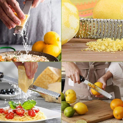 Stainless Steel Cheese Grater Slicer Lemon Zester Chocolate Chopper Fruit Peeler Planer Vegetables Cutter Kitchen Gadgets by Smarsty