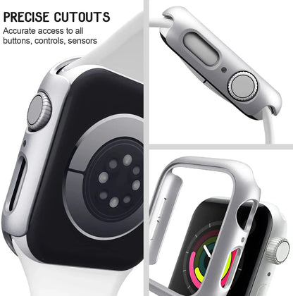 Cover for Apple Watch Case 45mm 41mm 44mm 40mm 42mm 38mm 46 49 mm Accessories PC Protector bumper iWatch Series 8 7 SE 6 5 4 3 9 - Smarsty