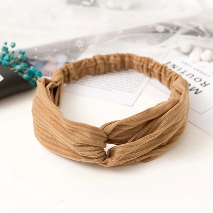2024 New Design Fashion Women Summer Style Headbands Bohemian Girl Cross Turban Bandage Bandanas Hairbands Hair Accessories - Smarsty