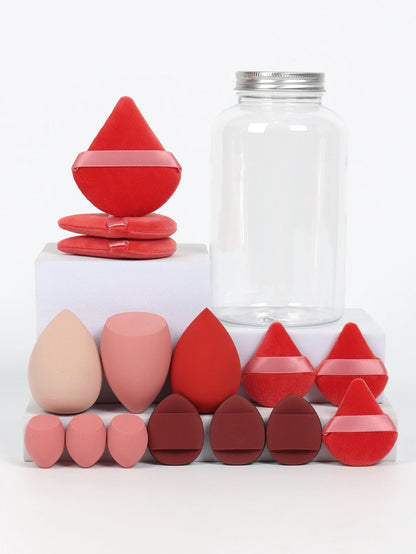 Spring Cosmetic Puff Set with Mini Makeup Eggs and Cushions - Smarsty