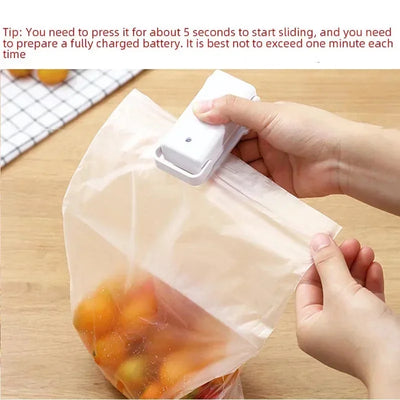 1pc Mini Handheld Snack Sealer,Compact ABS Plastic Bag Sealer for Freshness, Easy-to-Use Kitchen Gadge,Portable Sealer Packaging by Smarsty