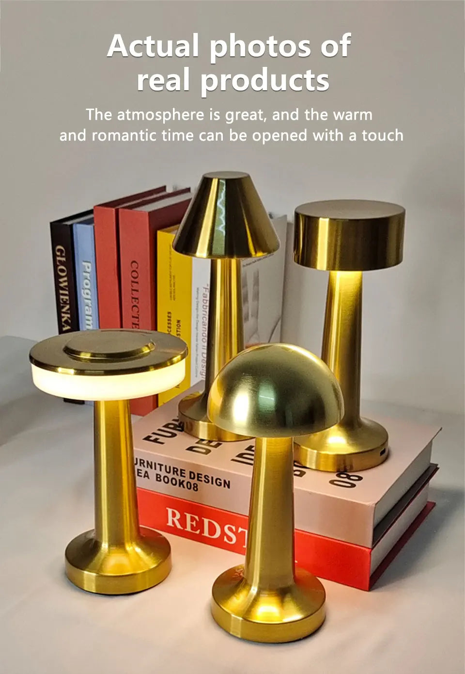 Rechargeable LED Table Lamp with Touch Control - Smarsty