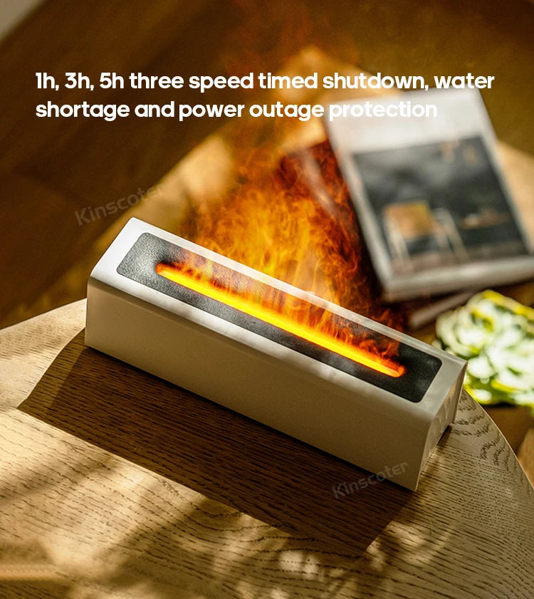 Kinscoter RGB Flame Aroma Diffuser with Cool Mist - Smarsty