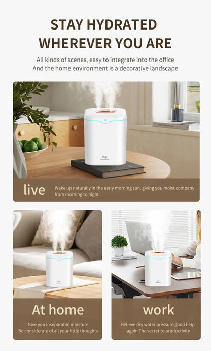 Double Spray USB Air Humidifier With Large Capacity - Smarsty