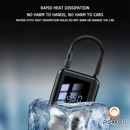 Portable Tire Inflator With LCD Display Wireless Charging - Smarsty