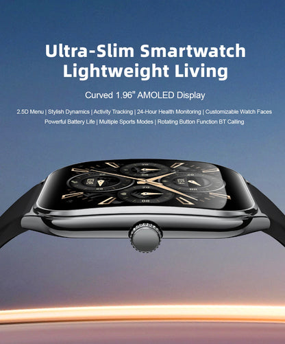 Ultra Thin Smart Watch with AMOLED Display and Call Reminder - Smarsty