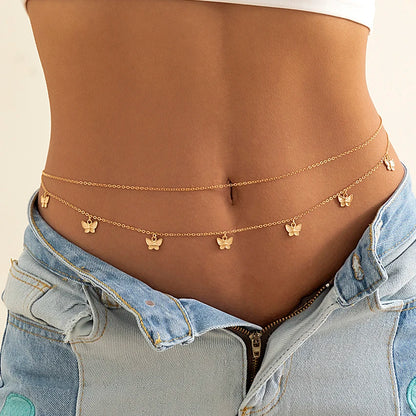 PuRui Sexy Crystal Glass Belly Chain for Women - Smarsty