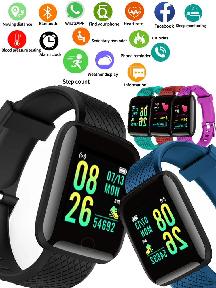 Smartwatch Fitness Tracker with Music Control and Pedometer - Smarsty