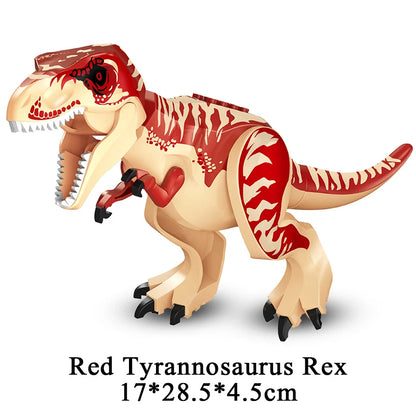 Jurassic Dinosaur World Brutal Raptor T-Rex Triceratops Indominus Rex Model Building Blocks Dino Velociraptor Figure Bricks Toys