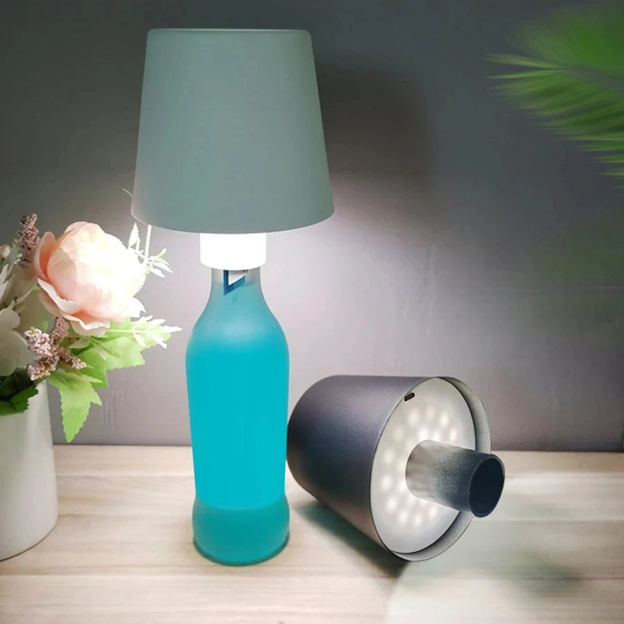 LED Table Lamp for Wine Bottles with Touch Control - Smarsty