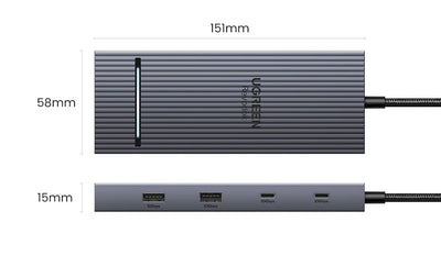 USB C Hub 10 In 1 With 4K60Hz HDMIPort PowerDelivery - Smarsty