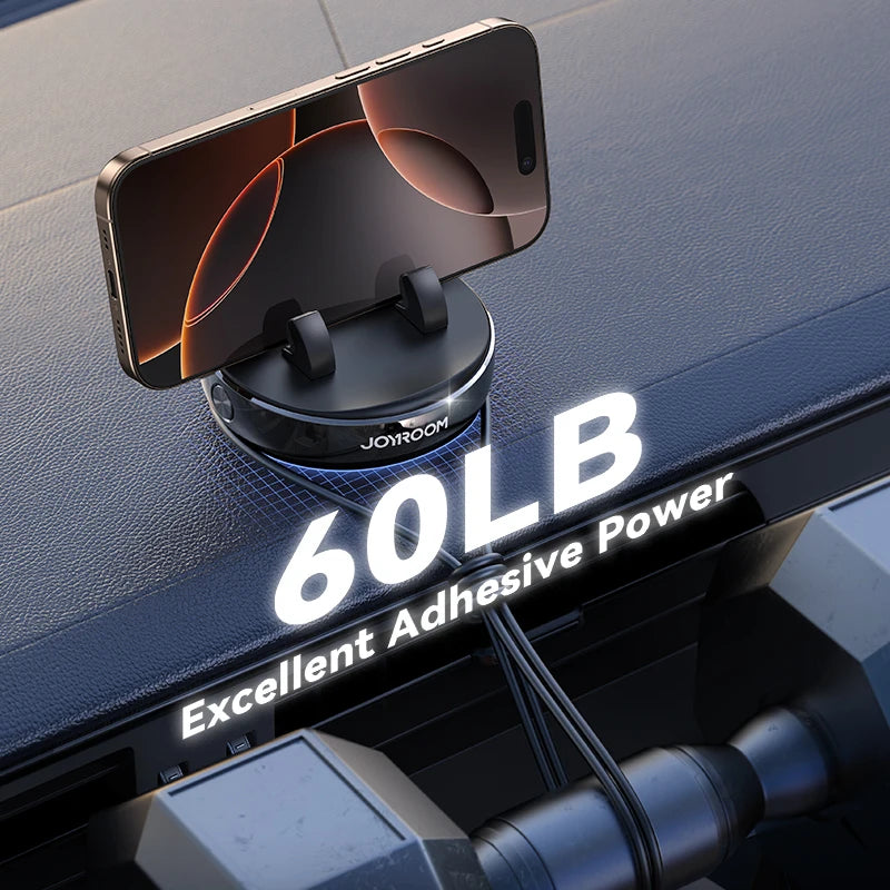 Car Phone Mount Dashboard One Handed Operation 360 Rotation - Smarsty