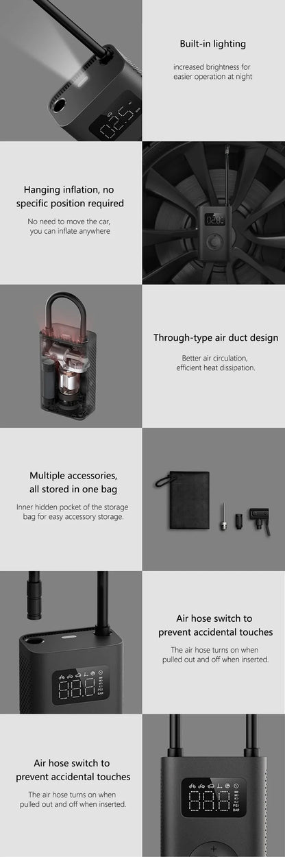 Rechargeable Portable Air Pump Inflator 2D 2000mAh - Smarsty