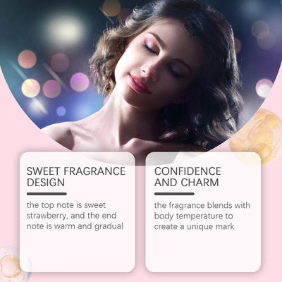 Roxelis Strawberry Sugar Sweet and Vital perfume Fresh, Sweet and Lasting Fragrance Date Commuting Multi Scene Portable Perfume