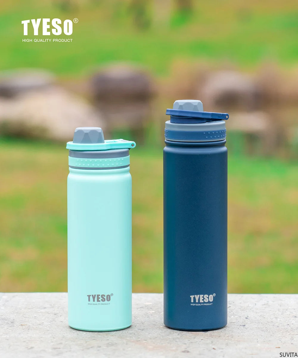 TYESO Stainless Steel Vacuum Flask for Hot and Cold Drinks - Smarsty
