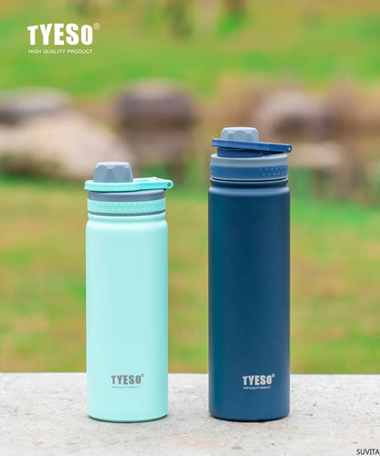 TYESO Stainless Steel Vacuum Flask for Hot and Cold Drinks - Smarsty
