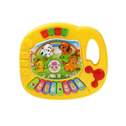 Kids Cartoon Piano Keyboard Game with Animal Sounds Flashing Light Music Baby Instrument Music Toys Educational Toys Kids Gifts by Smarsty