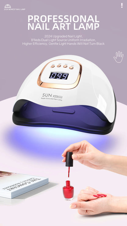 UV LED Nail Lamp 380W for Fast Gel Drying - Smarsty