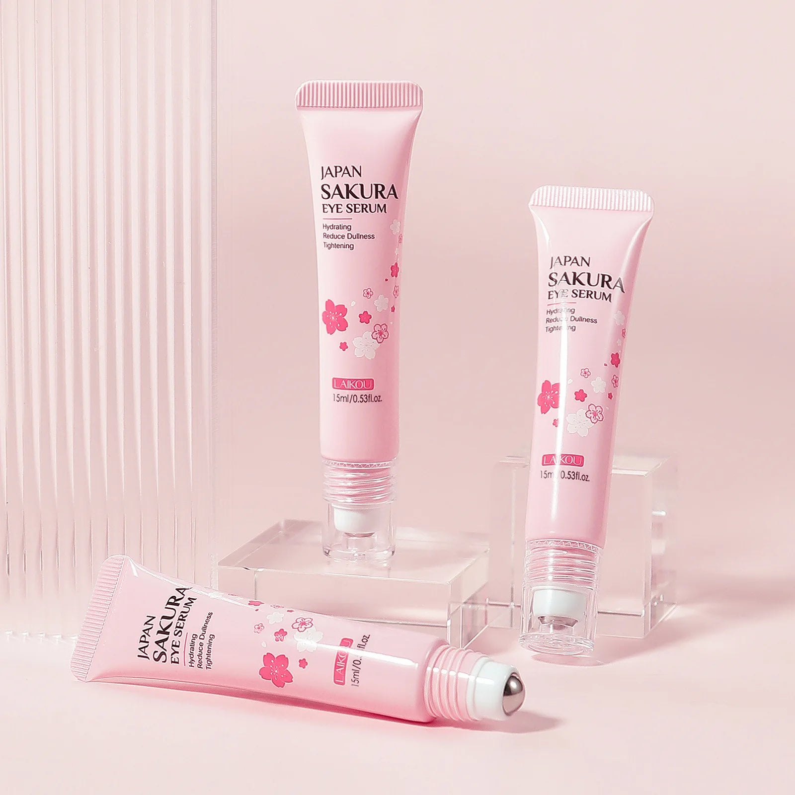 LAIKOU Sakura Eye Serum Roller for Dark Circles - Smarsty
