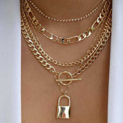 Vintage Gold Boho Layered Necklace Set for Women - Smarsty